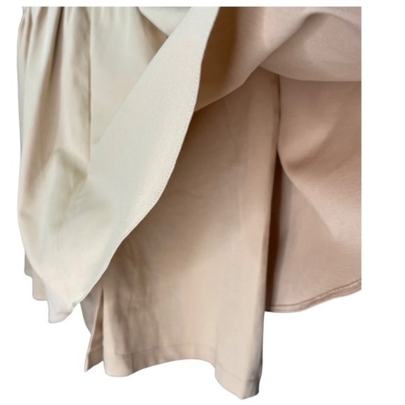 ASOS Women's Minimalist Short Sleeves Pleated Skater Dress with Under Skirt Size - Picture 6 of 8